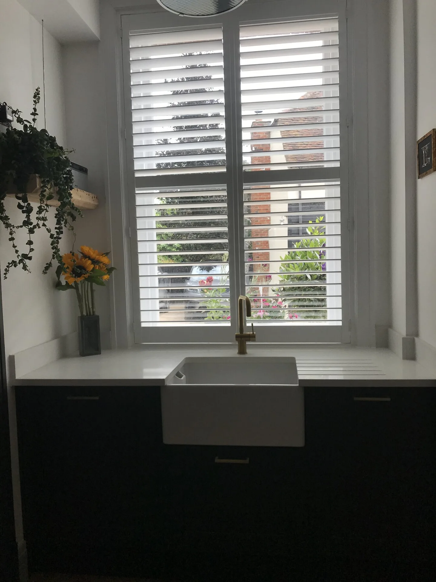 Belfast sink & brass tap
